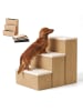relaxdays Hundetreppe in Beige - (B)40 x (H)48 x (T)54 cm