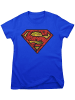Superman Shirt "Superman Mash-Up Shield Girly Tee" in Blau