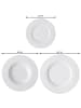 Villeroy & Boch 18-tlg. Teller-Set Cellini in in weiß