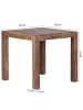FineBuy Esstisch in Braun / Akazie / 80x80x76
