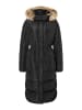 More & More langer Steppmantel in black