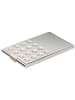 Durable Visitenkarten-Box Business Card Box für 15 Karten metallic silber