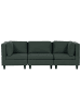 Beliani 3-tlg 3-Sitzer Sofa UNSTAD in Grün/Schwarz