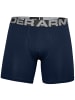 Under Armour Boxershorts Charged Cotton 6in 3 Pack in blau