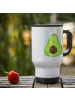 Mr. & Mrs. Panda Kaffee-Thermobecher Avocado Glücklich ohne Spruch in Weiß