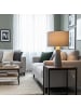 relaxdays Tischlampe in Grau - (H)47 x Ø 40 cm