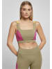 Urban Classics Bra in khaki/brightviolett/magimango