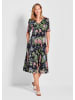GOLDNER Kurzgröße:  Kleid Kleid in marine / gemustert