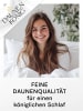 Daunenkönig QUEEN Sommerbettdecke ''LEICHT'' in Weiß