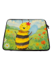 Mr. & Mrs. Panda Notebook Tasche Biene Happy Design ohne Spruch in Weiß