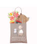 Mr. & Mrs. Panda Tote Bag Bester Tierarzt mit Spruch in Braun Pastell