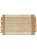 Beliani Geflochtener Teppich DEDEMLI in Beige/Naturfarben