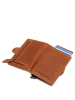 The Chesterfield Brand Lagos - Kreditkartenetui 6cc 10 cm RFID (black) in cognac