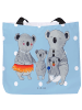 Mr. & Mrs. Panda Shopper Damen Koala Familie ohne Spruch in Blau Pastell