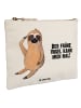Mr. & Mrs. Panda Waschtasche Faultier Vogel mit Spruch in Weiß