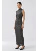 Oui Maxikleid in silver black