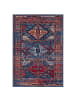 Pergamon Teppich Pop-Vintage Bordüre in blau