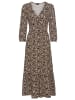 Laura Scott Jerseykleid in schwarz-beige-geblümt