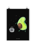 Mr. & Mrs. Panda Bild Avocado Tanzen ohne Spruch in Kreidetafel
