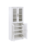 Beliani Schuhschrank GRIFFITH in Weiß - (W) 70 x (H) 170 x (L) 35 cm