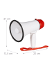 relaxdays 10x Megafon in Rot/ Weiß