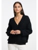 VINAJA Women Strickjacke Mit Knöpfen in Schwarz