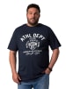 Men Plus Kurzarm T-Shirt in navy blau
