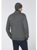 Polo Sylt Strickpullover mit kurzem Zipper in Grau