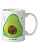 Mr. & Mrs. Panda Kaffeebecher Avocado Glücklich ohne Spruch in Weiß