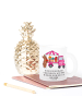 Mr. & Mrs. Panda Trinkglas Osterhase Blumenwagen mit Spruch in Transparent