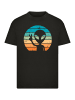 F4NT4STIC T-Shirt Alien Piece Sonnenuntergang in schwarz