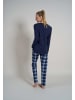 Götzburg Pyjama Josselin in blau-dunkel-Allover