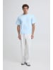 CASUAL FRIDAY Kurzarm T-Shirt Rundhalsausschnitt Normaler Fit in Blau-3
