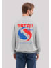 F4NT4STIC Sweatshirt Koi Fish Japan Streetstyle in grau meliert
