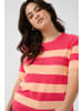 KAFFE curve Strickpullover KClizzy Regular fit in Rasberry/Peach Wide Stripe