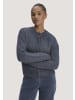 Hessnatur Hessnatur Strickjacke Relaxed aus Alpaka und Bio-Baumwolle in graphitblau
