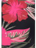 LASCANA Triangel-Bikini-Top in schwarz-pink-bedruckt