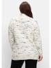 sheego Strickjacke in offwhite-schwarz