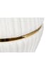 Kayoom Hocker Doric 220 in Elfenbein / Gold