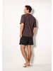 LE JOGGER Pyjama in blau-marine, bordeaux-schwarz