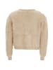 Swirly Damen Strickjacke in Dunkelbeige
