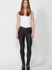 KOROSHI LANGE JEANS SCHMALE HOSE in SCHWARZ