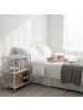 relaxdays Servierwagen in Natur/ Weiß - (B)70 x (H)88 x (T)40 cm