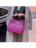 Florence Florence Handtasche Leder fuchsia, pink ca. 38cm