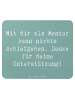 Mr. & Mrs. Panda Mouse Pad Spruch Beste Mentor mit Spruch in Meeresbrise