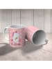 Mr. & Mrs. Panda Kindertasse Einhorn Vegan mit Spruch in Rot Pastell
