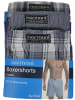 normani 3 Stück Herren Web Boxershorts in Grau