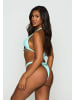 Moda Minx Bikinioberteil Selene Droplet Double Strap Triangle Top in Blue