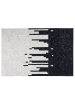 Beliani Kurzflor BOLU in Weiß/Schwarz - (W) 160 x (H) 0.6 x (L) 230 cm