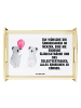 Mr. & Mrs. Panda Holztablett Koala Luftballon mit Spruch in Weiß